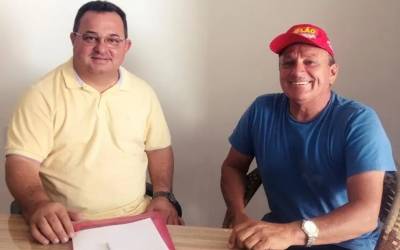 Indelson Melão tem reunião de negócios com o empresário Manoel Portela Filho